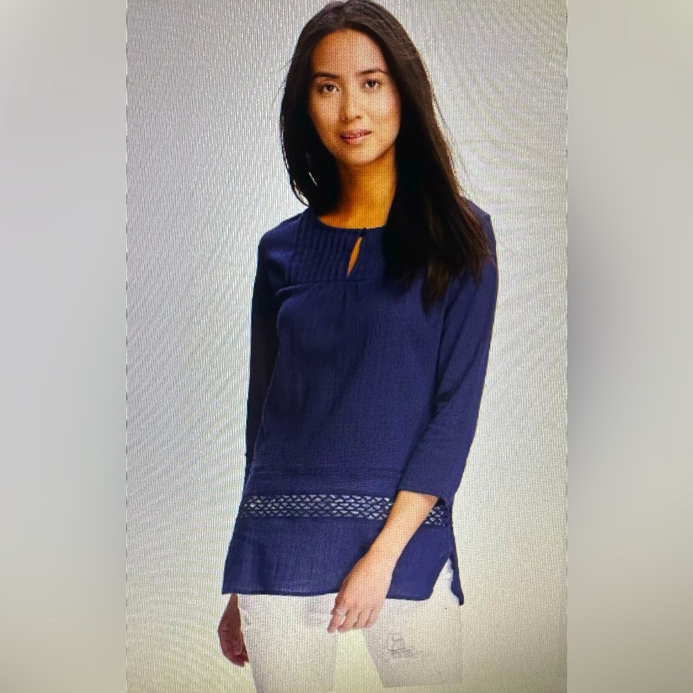 Old Navy, lace, gauze, embroidered tunic, size large, NWT